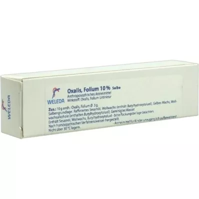 OXALIS FOLIUM 10% ointment, 25 g OXALIS FOLIUM 10% ointment, 25 g