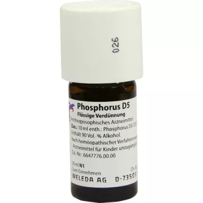 PHOSPHORUS D 5 Dilution, 20 ml