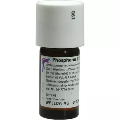 PHOSPHORUS D 6 Dilution, 20 ml PHOSPHORUS D 6 Dilution, 20 ml