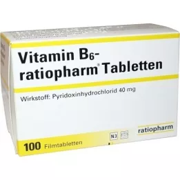 VITAMIN B6-RATIOPHARM 40 mg film-coated tablets, 100 pcs