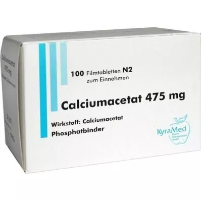 CALCIUMACETAT 475 mg film-coated tablets, 100 pcs CALCIUMACETAT 475 mg film-coated tablets, 100 pcs