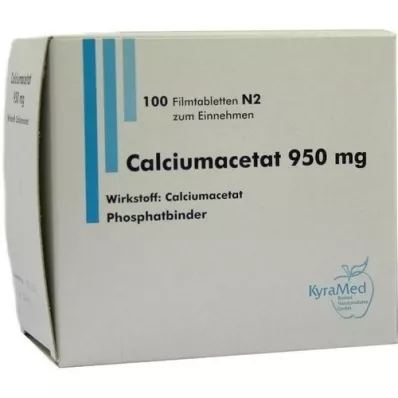 CALCIUMACETAT 950 mg film-coated tablets, 100 pcs CALCIUMACETAT 950 mg film-coated tablets, 100 pcs