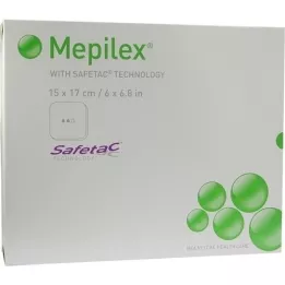 MEPILEX 15x17 cm foam bandage, 5 pcs