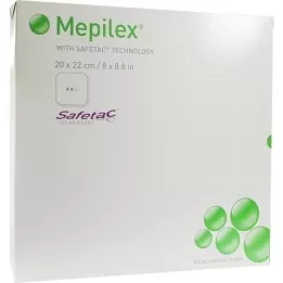 MEPILEX 20x22 cm foam bandage, 5 pcs
