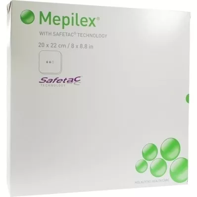 MEPILEX 20x22 cm foam bandage, 5 pcs