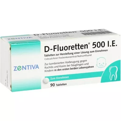 D FLUORETTEN 500 tablets, 90 pcs