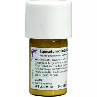 EQUISETUM CUM Sulfure tostum D 6 Trituration, 20 g EQUISETUM CUM Sulfure tostum D 6 Trituration, 20 g