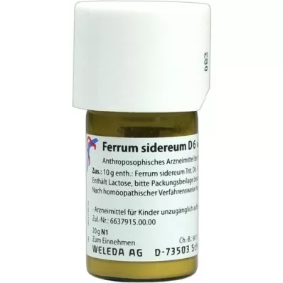 FERRUM SIDEREUM D 6 Trituration, 20 g