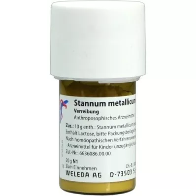 STANNUM METALLICUM praeparatum D 8 Trituration, 20 g STANNUM METALLICUM praeparatum D 8 Trituration, 20 g