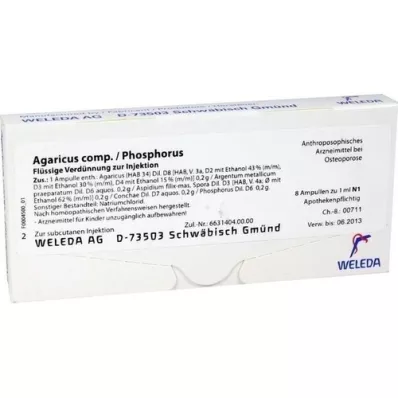 AGARICUS COMP./Phosphorus ampoules, 8X1 ml