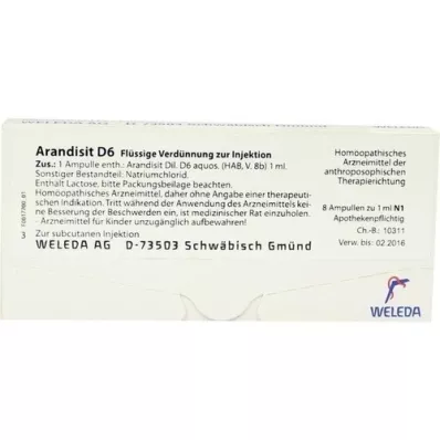 ARANDISIT D 6 ampoules, 8X1 ml