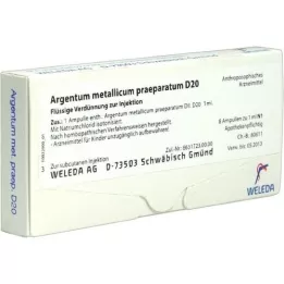 ARGENTUM METALLICUM praeparatum D 20 ampoules, 8 pcs