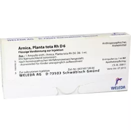 ARNICA PLANTA tota Rh D 6 ampoules, 8X1 ml