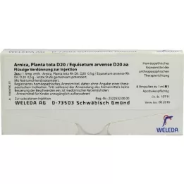 ARNICA PLANTA tota D 20/Equisetum arv.D 20 aa Amp., 8X1 ml