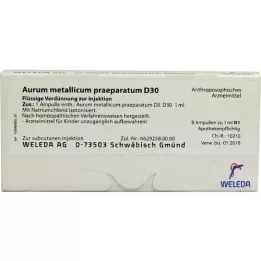 AURUM METALLICUM PRAEPARATUM D 30 ampoules, 8 pcs