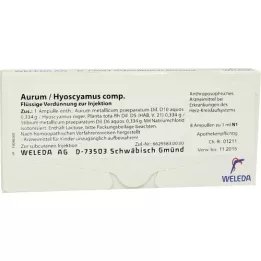 AURUM/HYOSCYAMUS comp. ampoules, 8X1 ml