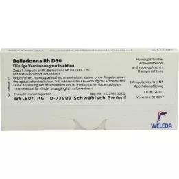 BELLADONNA RH D 30 ampoules, 8X1 ml