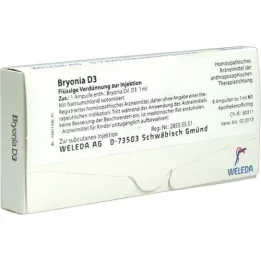 BRYONIA D 3 ampoules, 8X1 ml