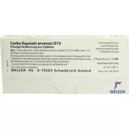 CARBO EQUISETI arvensis D 15 ampoules, 8X1 ml