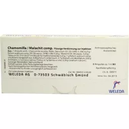 CHAMOMILLA/MALACHIT comp. ampoules, 8X1 ml