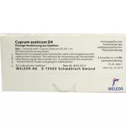 CUPRUM ACETICUM D 4 ampoules, 8X1 ml