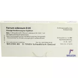 FERRUM SIDEREUM D 20 ampoules, 8X1 ml