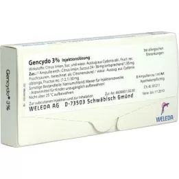 GENCYDO 3% injection solution, 8 pcs