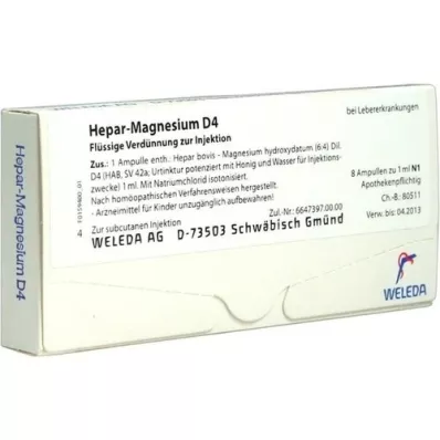 HEPAR MAGNESIUM D 4 ampoules, 8 pcs