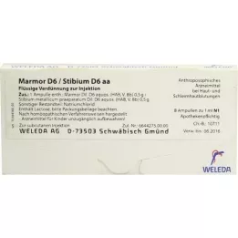 MARMOR D 6/Stibium D 6 aa ampoules, 8X1 ml