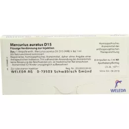 MERCURIUS AURATUS D 15 ampoules, 8X1 ml