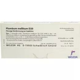 PLUMBUM MELLITUM D 20 ampoules, 8X1 ml