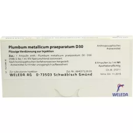 PLUMBUM METALLICUM praep.D 30 ampoules, 8X1 ml