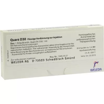 QUARZ D 30 ampoules, 8X1 ml