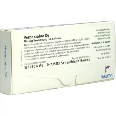 VESPA CRABRO D 6 ampoules, 8X1 ml VESPA CRABRO D 6 ampoules, 8X1 ml