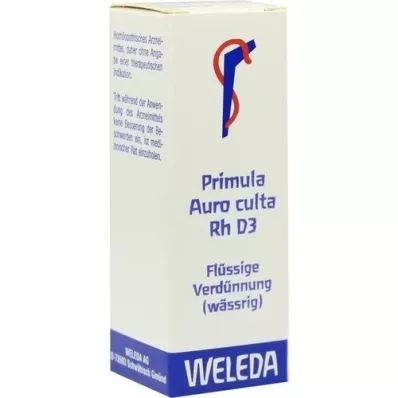 PRIMULA AURO culta RH D 3 dilution, 20 ml