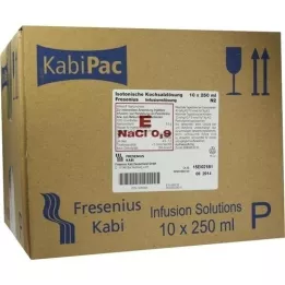 KOCHSALZLÖSUNG 0.9% plastic bottle Fresenius, 10X250 ml