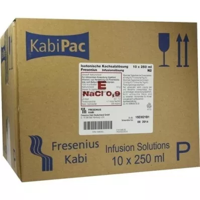 KOCHSALZLÖSUNG 0.9% plastic bottle Fresenius, 10X250 ml KOCHSALZLÖSUNG 0.9% plastic bottle Fresenius, 10X250 ml