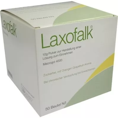 LAXOFALK 10 g Plv.z.Manufacturer e.Lsg.z.Intake bag, 50 pcs LAXOFALK 10 g Plv.z.Manufacturer e.Lsg.z.Intake bag, 50 pcs