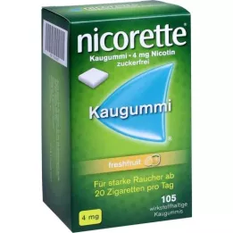 NICORETTE 4 mg freshfruit chewing gum, 105 pieces