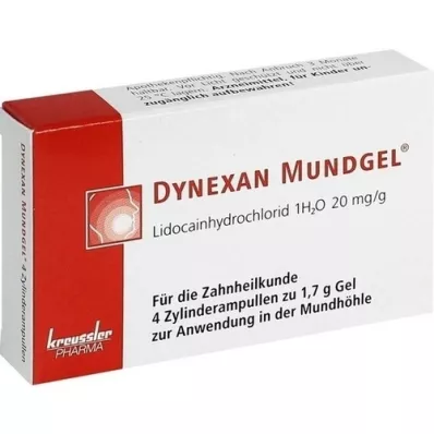 DYNEXAN Mouth gel cylinder ampoules, 4X1.7 g