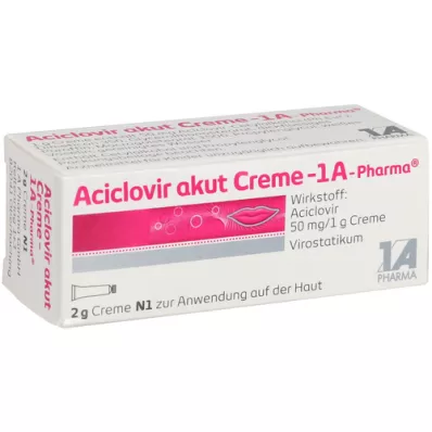 ACICLOVIR acute cream-1A Pharma, 2 g ACICLOVIR acute cream-1A Pharma, 2 g