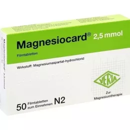 MAGNESIOCARD 2.5 mmol film-coated tablets, 50 pcs