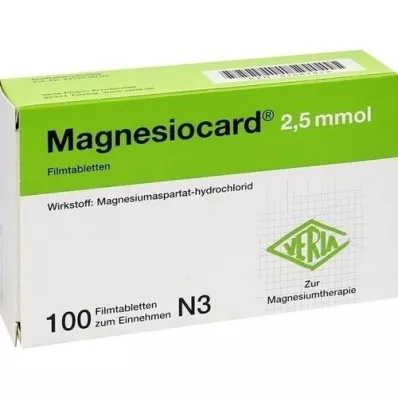 MAGNESIOCARD 2.5 mmol film-coated tablets, 100 pcs