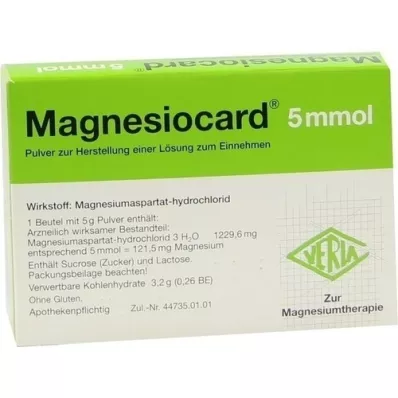 MAGNESIOCARD 5 mmol Plv.z.Her.e.Lsg.z.Intake, 20 pcs MAGNESIOCARD 5 mmol Plv.z.Her.e.Lsg.z.Intake, 20 pcs