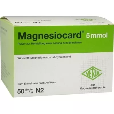 MAGNESIOCARD 5 mmol Plv.z.Her.e.Lsg.z.Intake, 50 pcs