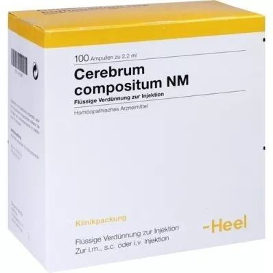 CEREBRUM COMPOSITUM NM Ampoules, 100 pcs CEREBRUM COMPOSITUM NM Ampoules, 100 pcs