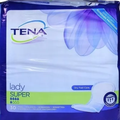 TENA LADY super insoles, 30 pieces