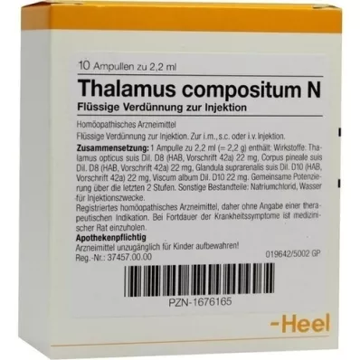 THALAMUS compositum N ampoules, 10 pcs THALAMUS compositum N ampoules, 10 pcs