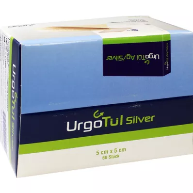URGOTÜL Silver 5x5 cm wound gauze, 60 pcs URGOTÜL Silver 5x5 cm wound gauze, 60 pcs