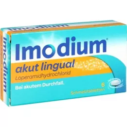 IMODIUM acute lingual orodispersible tablets, 6 pcs